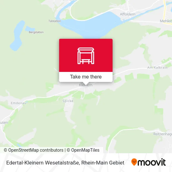 Карта Edertal-Kleinern Wesetalstraße