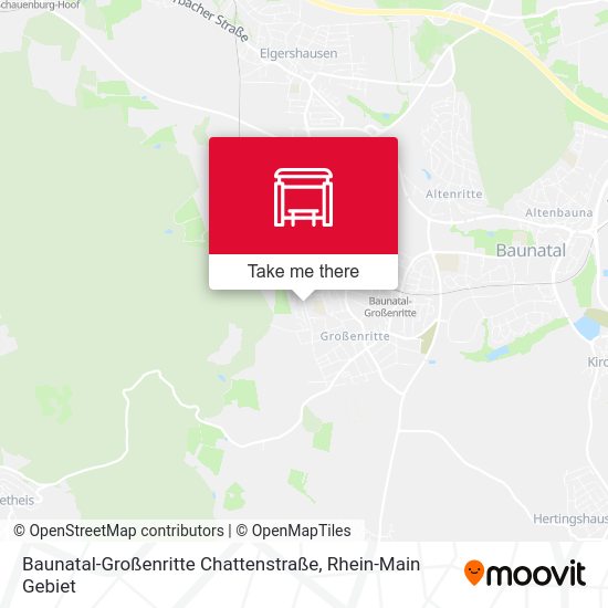 Карта Baunatal-Großenritte Chattenstraße