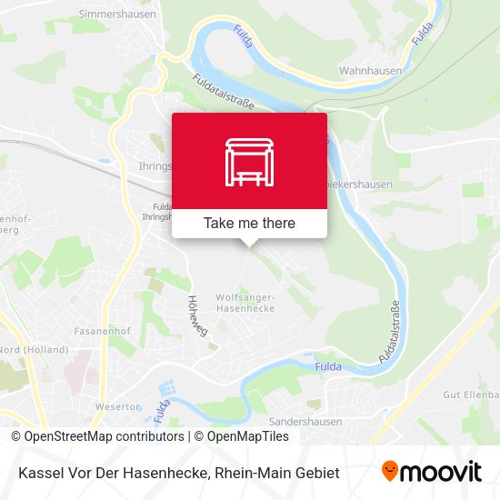 Карта Kassel Vor Der Hasenhecke