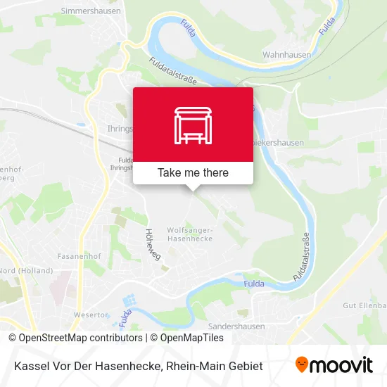 Карта Kassel Vor Der Hasenhecke