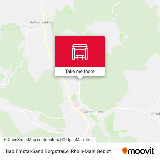 Карта Bad Emstal-Sand Bergstraße