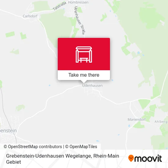 Карта Grebenstein-Udenhausen Wegelange