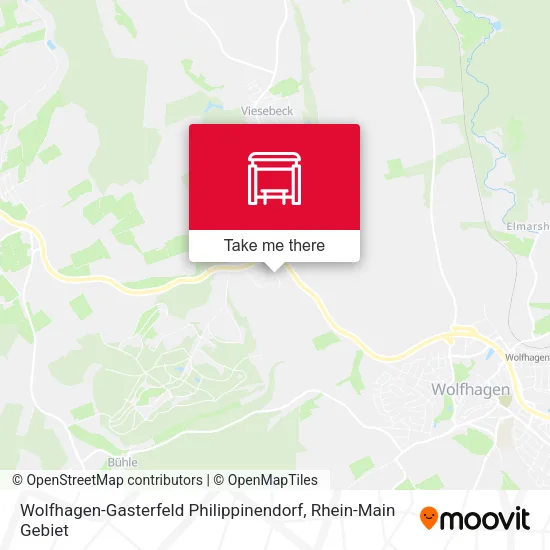 Карта Wolfhagen-Gasterfeld Philippinendorf