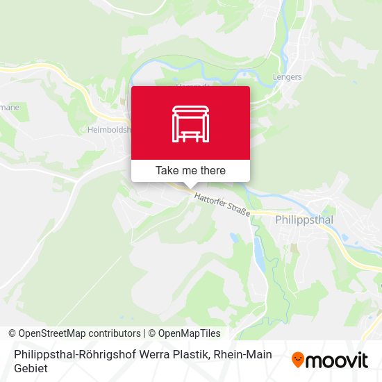 Карта Philippsthal-Röhrigshof Werra Plastik