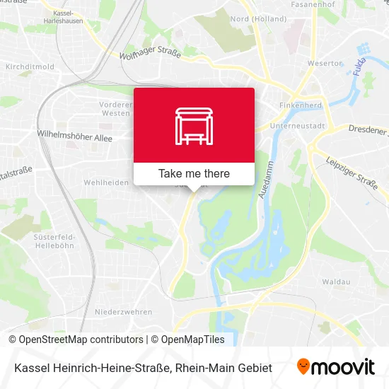 Карта Kassel Heinrich-Heine-Straße