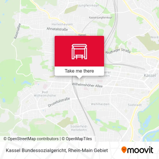 Карта Kassel Bundessozialgericht