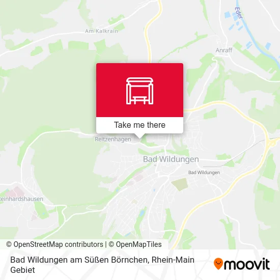 Карта Bad Wildungen am Süßen Börnchen