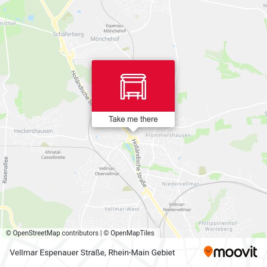 Карта Vellmar Espenauer Straße