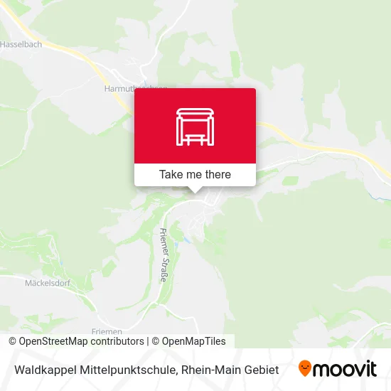 Карта Waldkappel Mittelpunktschule