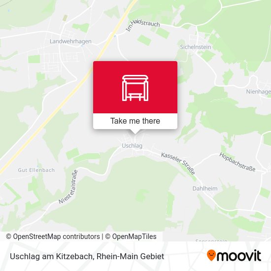 Карта Uschlag am Kitzebach