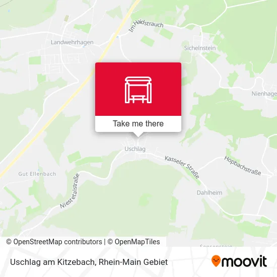 Карта Uschlag am Kitzebach