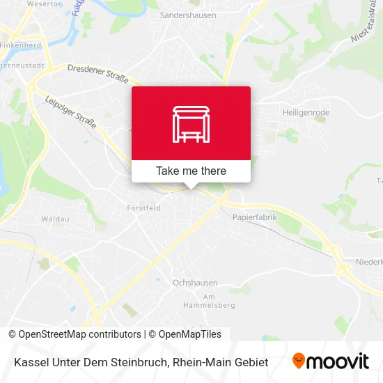 Карта Kassel Unter Dem Steinbruch