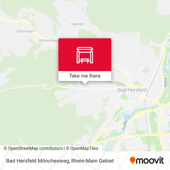 Карта Bad Hersfeld Mönchesweg