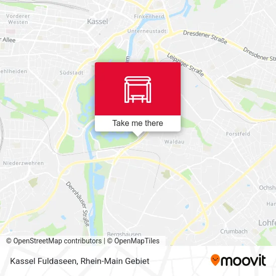 Карта Kassel Fuldaseen