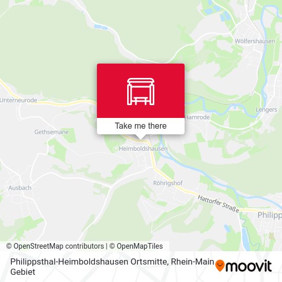 Карта Philippsthal-Heimboldshausen Ortsmitte