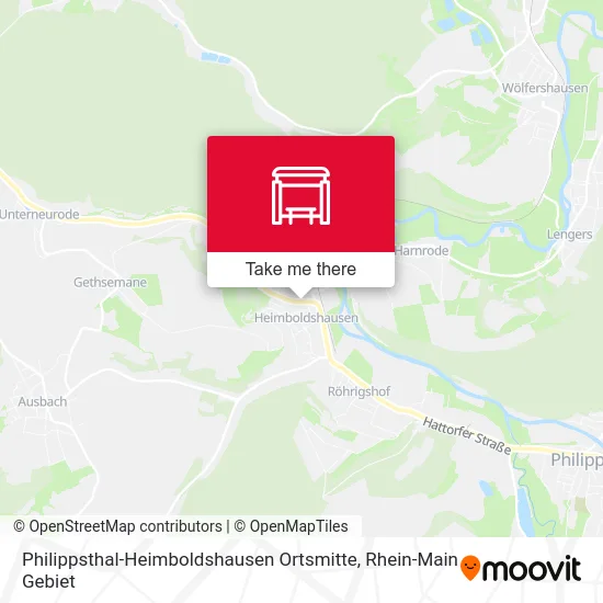 Карта Philippsthal-Heimboldshausen Ortsmitte