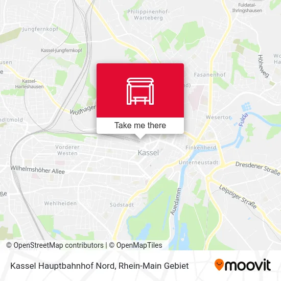 Карта Kassel Hauptbahnhof Nord