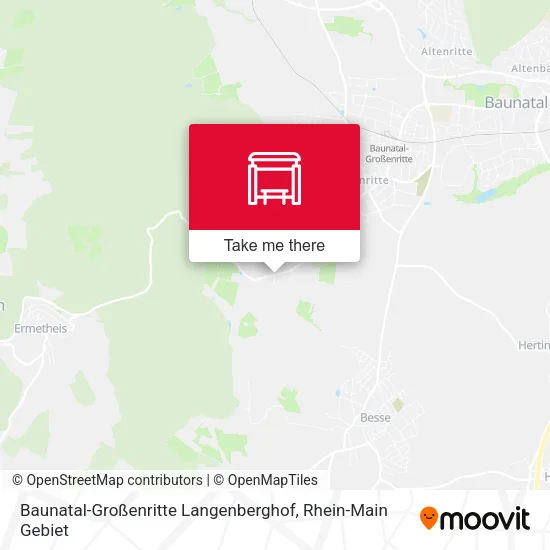 Карта Baunatal-Großenritte Langenberghof