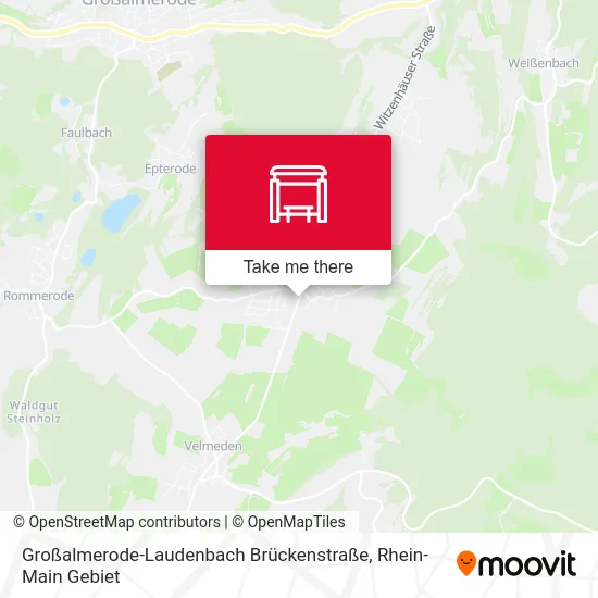 Карта Großalmerode-Laudenbach Brückenstraße