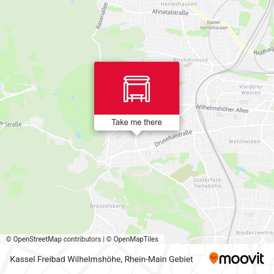Карта Kassel Freibad Wilhelmshöhe
