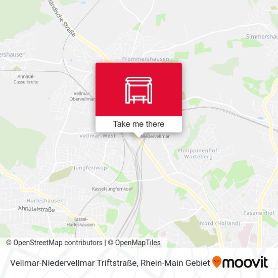Карта Vellmar-Niedervellmar Triftstraße