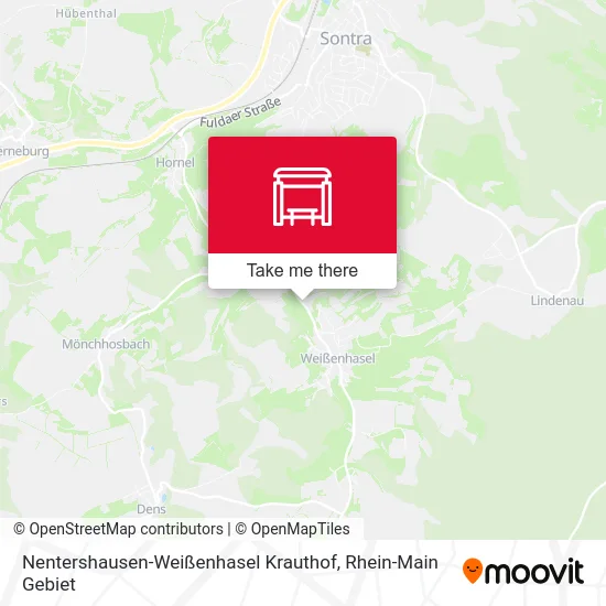 Карта Nentershausen-Weißenhasel Krauthof