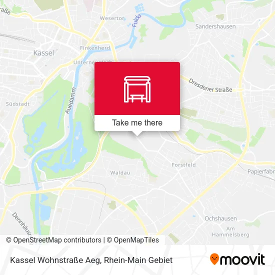 Карта Kassel Wohnstraße Aeg