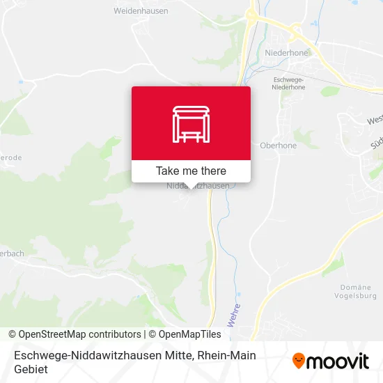 Карта Eschwege-Niddawitzhausen Mitte