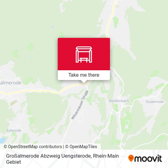Карта Großalmerode Abzweig Uengsterode