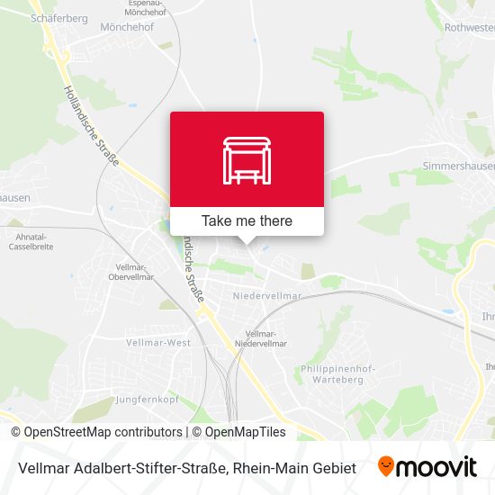 Карта Vellmar Adalbert-Stifter-Straße