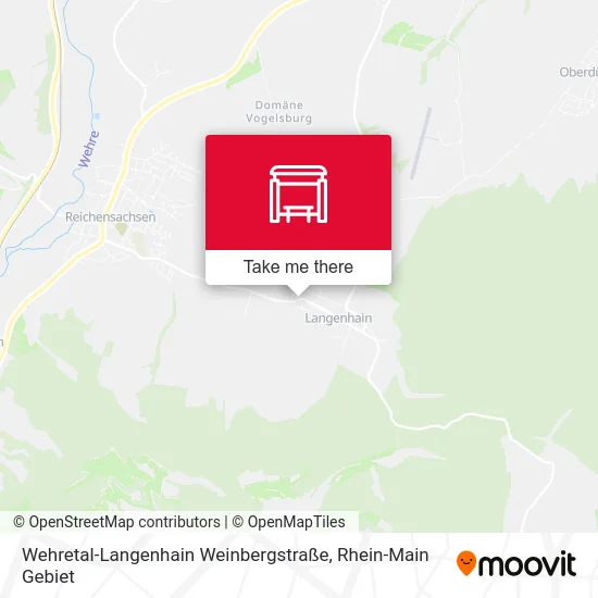 Карта Wehretal-Langenhain Weinbergstraße