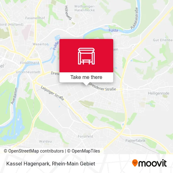 Карта Kassel Hagenpark