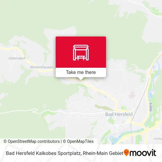 Карта Bad Hersfeld Kalkobes Sportplatz