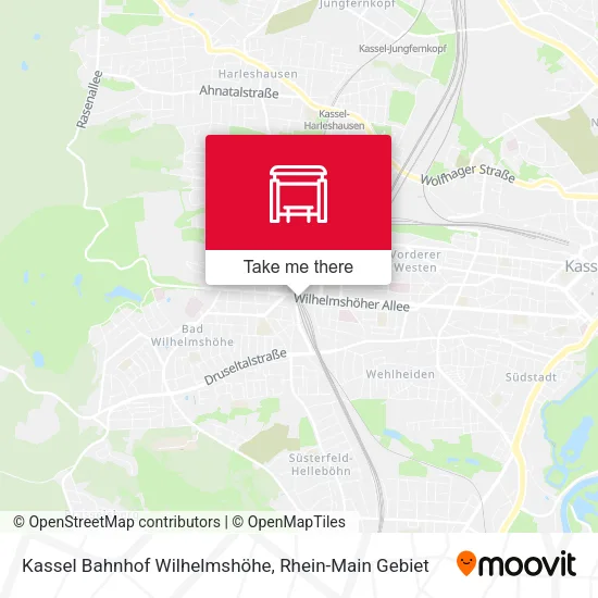Карта Kassel Bahnhof Wilhelmshöhe