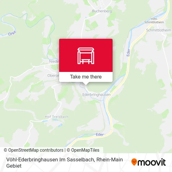 Карта Vöhl-Ederbringhausen Im Sasselbach