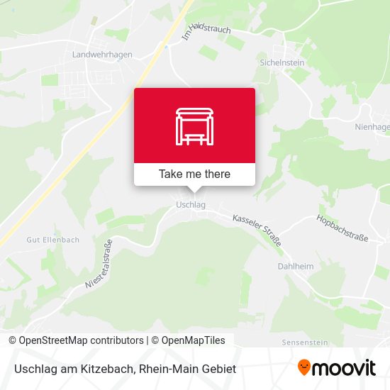 Карта Uschlag am Kitzebach