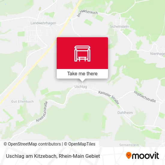 Карта Uschlag am Kitzebach