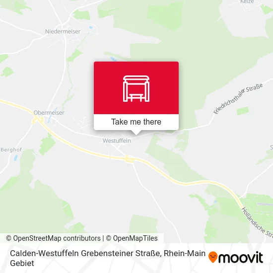 Карта Calden-Westuffeln Grebensteiner Straße