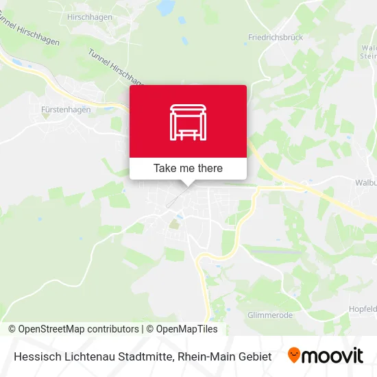 Карта Hessisch Lichtenau Stadtmitte