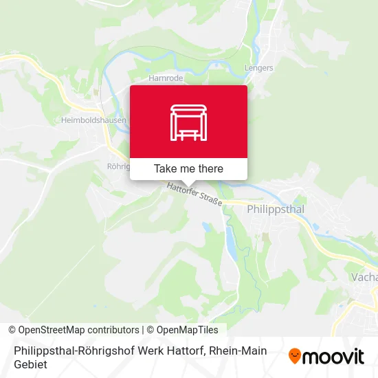Карта Philippsthal-Röhrigshof Werk Hattorf