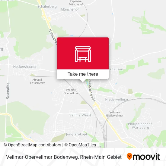 Карта Vellmar-Obervellmar Bodenweg