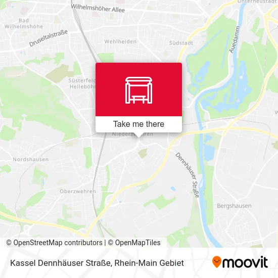 Карта Kassel Dennhäuser Straße