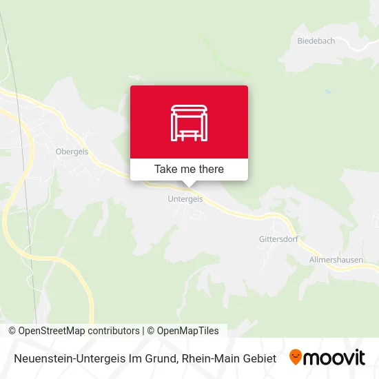 Карта Neuenstein-Untergeis Im Grund