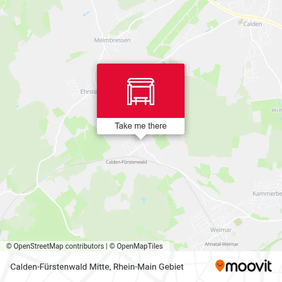 Calden-Fürstenwald Mitte map