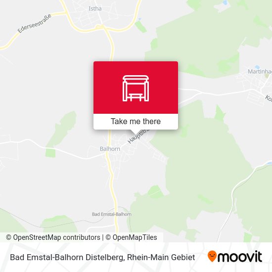 Карта Bad Emstal-Balhorn Distelberg