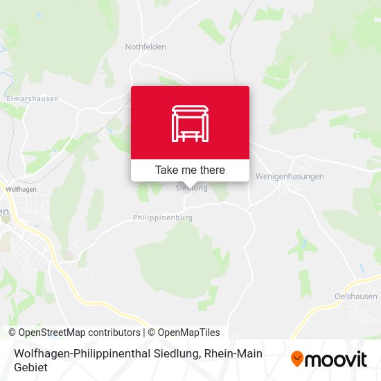 Карта Wolfhagen-Philippinenthal Siedlung