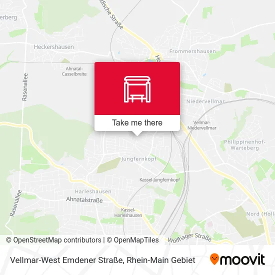 Карта Vellmar-West Emdener Straße