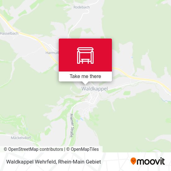 Карта Waldkappel Wehrfeld