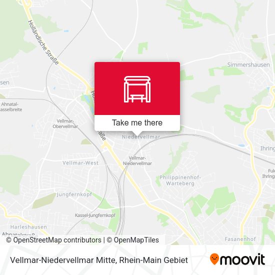 Карта Vellmar-Niedervellmar Mitte