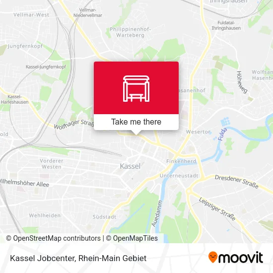 Карта Kassel Jobcenter